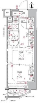 クレイシアIDZ祐天寺 901 間取り図