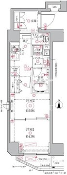 クレイシアIDZ祐天寺 203 間取り図