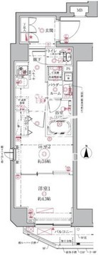 クレイシアIDZ祐天寺 303 間取り図