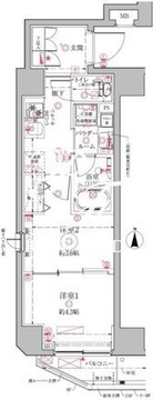 クレイシアIDZ祐天寺 403 間取り図