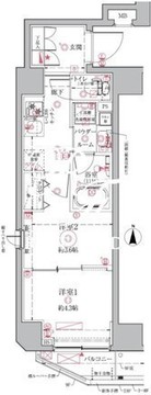 クレイシアIDZ祐天寺 503 間取り図