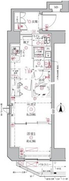 クレイシアIDZ祐天寺 603 間取り図