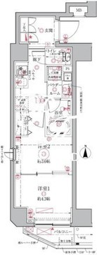 クレイシアIDZ祐天寺 903 間取り図