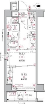 クレイシアIDZ祐天寺 104 間取り図