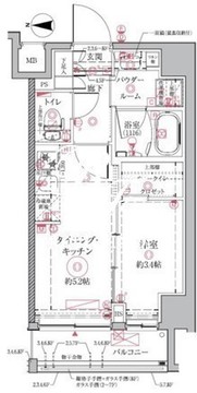 クレイシアIDZ祐天寺 704 間取り図