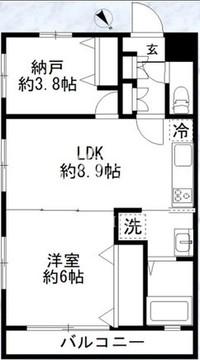カルディア3西馬込 101 間取り図