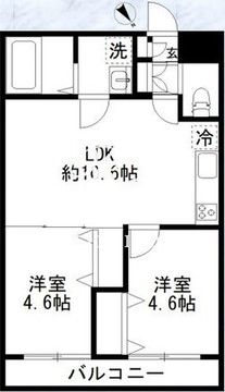 カルディア3西馬込 302 間取り図