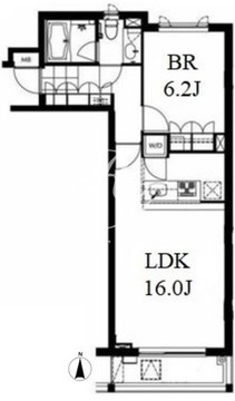 南麻布ウエスト 206 間取り図
