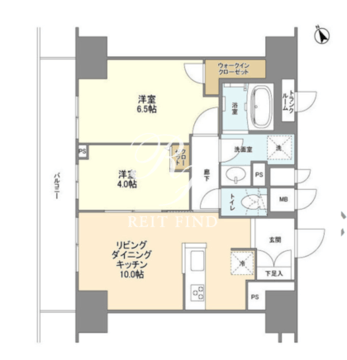 ＢＬＥＳＳ蔵前 1404 間取り図