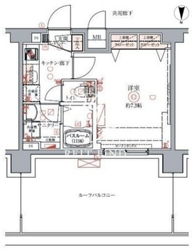 クレヴィスタ豊洲ベイサイド 506 間取り図