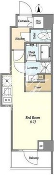 ジオエント山吹神楽坂 706 間取り図