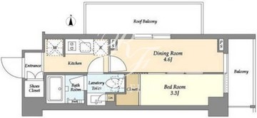 ジオエント山吹神楽坂 701 間取り図