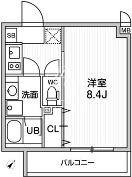 オルタナ北品川 205 間取り図