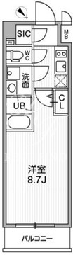 オルタナ北品川 212 間取り図
