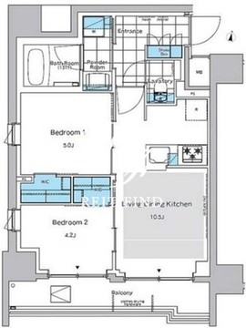 ルフォンプログレ神田プレミア 701 間取り図