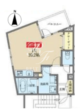 アズ大井町レジデンス 201 間取り図