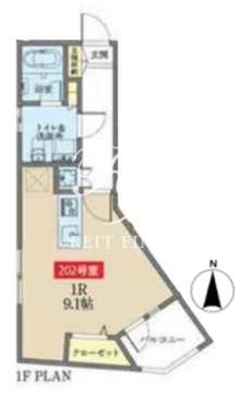 アズ大井町レジデンス 303 間取り図