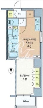 クレストコート西巣鴨 202 間取り図
