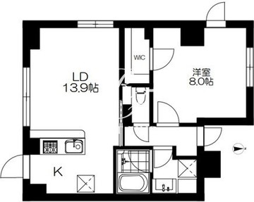 スクリブ千駄ヶ谷 304 間取り図