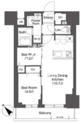 ＢｌｕＲｏｃｋ後楽園 605 間取り図