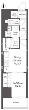 WORVE東京木場 1207 間取り図