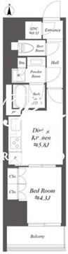 WORVE東京木場 1112 間取り図