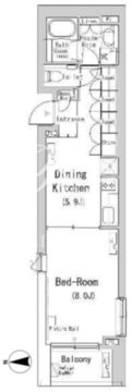 フロンティアレジデンス南麻布 220 間取り図