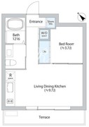 プリファード洗足 103 間取り図