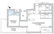 プリファード洗足 401 間取り図