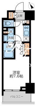 プライマル浅草言問通 702 間取り図
