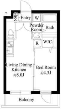 新宿セブン 101 間取り図