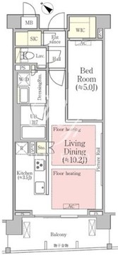 バウスステージ南青山 203 間取り図