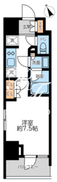 プライマル浅草言問通 801 間取り図