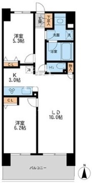 レジディア南千住 708 間取り図
