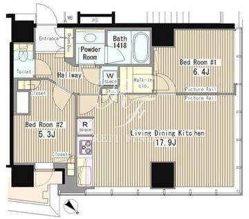マイタワーレジデンス 2101 間取り図
