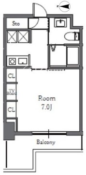 Totsu Residence Shiba 310 間取り図