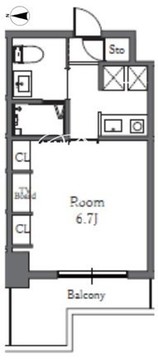 Totsu Residence Shiba 408 間取り図