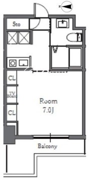 Totsu Residence Shiba 410 間取り図