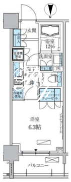パークアクシス両国馬車通り 702 間取り図