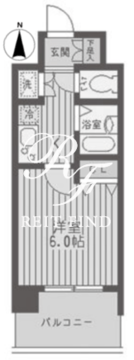 レジディア両国 405 間取り図