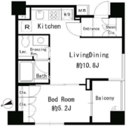 パークアクシス青山骨董通り 406 間取り図