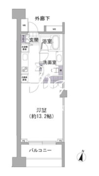 アビティ目黒 209 間取り図