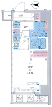 ジェノヴィア上野2スカイガーデン 601 間取り図