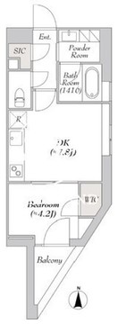 ルミーク目黒 501 間取り図