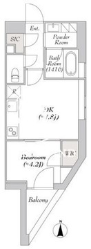 ルミーク目黒 601 間取り図