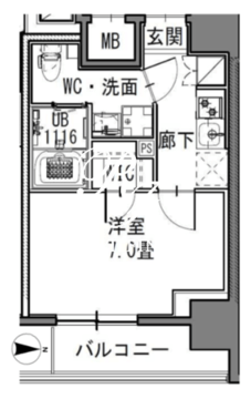 エスレジデンス新御徒町イースト 902 間取り図