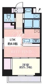ドゥーエ浅草橋2 801 間取り図