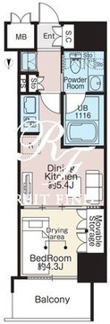 ベルファース森下フォレスト 601 間取り図