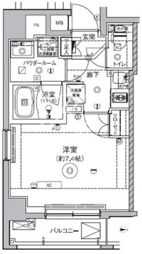 クオリタス東十条 601 間取り図