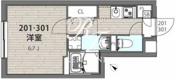 エルファーロ池袋本町 301 間取り図